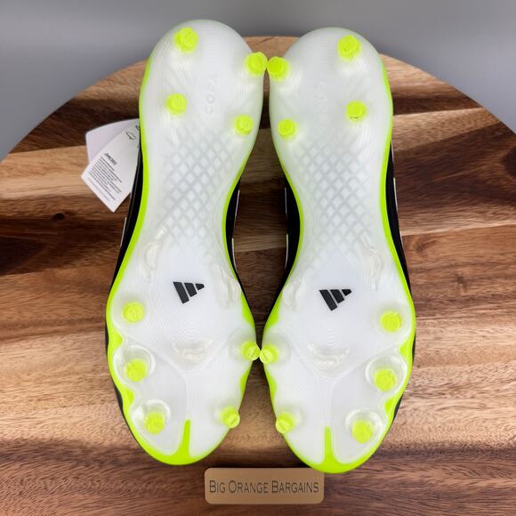 Adidas Copa Pure 3 Elite Laceless FG Cleats JH6302 Men’s 8 Black Lucid Lemon NEW main image 4